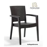 Novussi Paris Rattan 4 Adet Sandalye Kahverengi