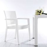 Novussi Rattan Claris 90 Masa Takimi Beyaz