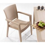 Novussi Rattan Claris 90 Masa Takimi Kapuçino