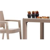 Novussi Rattan Zenit Masa Takimi Kapuçino