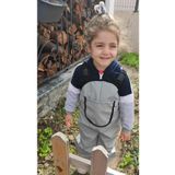 Novy Baby Su Geçirmez Kumaş - Oyun Ve Yağmur Tulumu - Salopet - 2-9 Yaş - Gri
