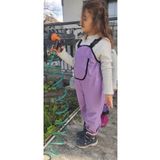 Novy Baby Su Geçirmez Kumaş - Oyun Ve Yağmur Tulumu - Salopet - 2-9 Yaş - Lila