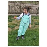 Novy Baby Su Geçirmez Kumaş - Oyun Ve Yağmur Tulumu - Salopet - 2-9 Yaş - Mint Yeşili
