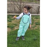 Novy Baby Su Geçirmez Kumaş - Oyun ve Yağmur Tulumu - Salopet - 2-9 Yaş - Mint