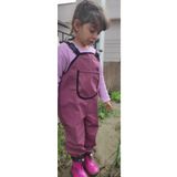 Novy Baby Su Geçirmez Kumaş - Oyun Ve Yağmur Tulumu - Salopet - 2-9 Yaş - Mürdüm