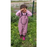 Novy Baby Su Geçirmez Kumaş - Oyun Ve Yağmur Tulumu - Salopet - 2-9 Yaş - Pudra