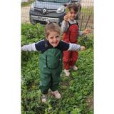 Novy Baby Su Geçirmez Kumaş - Oyun Ve Yağmur Tulumu - Salopet - 2-9 Yaş - Yeşil