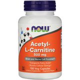 Now Acetyl-L-Carnitine 500 Mg 100 Veg Capsul Usa