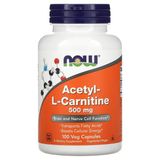Now acetyl L-Carnitine 500 mg 100 Veggie Kapsül - Aromasız