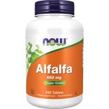 Now Alfalfa 650 Mg Source Of Vitamin K Super Green 250 Kapsul