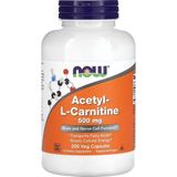 Now Foods Acetyl-L-Carnitine, 500 Mg, 200 Veg Caps. ┃brains And Nerve Cell Function - Aromasız