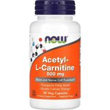 Now Foods Acetyl-L Carnitine 500 Mg Amino Acid Brain And Nerve Cell Function 50 Veg Capsules