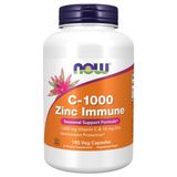 Now Foods C-1000 & Zinc Immune, Seasonal Support Formula, Antioxidant Protection, 180 Veg Caps - Aromasız