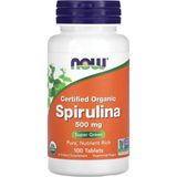 Now Foods Certified Organic Spirulina 500mg 100 Tablet Usa