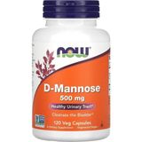 Now Foods D-mannose, 500 Mg, 120 Veg Capsules