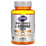 Now Foods Double Strenght L-Arginine Nitric Oxide Amino Acids 1,000 Mg 60 Tablet