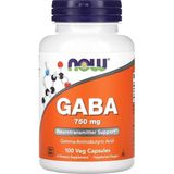 Now Foods Gaba 750 Mg 100 Veg Kapsül Vegan İçerik ile Destekleyici Sporcu Besini - Aromasız