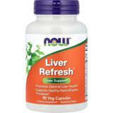 Now Foods Liver Refresh Milk Thistle Artichoke Glutathione 90 Veg Capsules - Aromasız