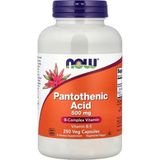 Now Foods Pantothenic Acid (Vitamin B-5) 500 Mg,b-Complex Vitamin, 250 Capsules - Aromasız