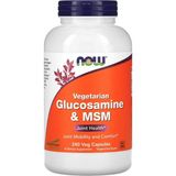 Now Foods, Vegetarian Glucosamine Msm, 240 Veg Capsules - Aromasız