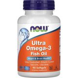 Now Ultra Omega-3 Fish Oil, (Balık Yağı) 90 Softgels