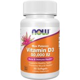 Now Vitamin D-3, Max Potency, 50,000 Iu Premium (As D3 Cholecalciferol) (From Lanolin) Supports Immune System