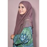 Nowa Scarf Orta Boy Şifon Sufle Khimar Şal Menekşe