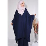 Nowa Scarf Pantolon Tunik İkili Takım Aerobin Kumaş Lacivert
