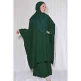 Nowa Scarf Pantolon Tunik İkili Takım Aerobin Kumaş Zümrüt Yeşili