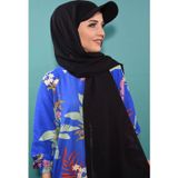 Nowa Scarf Şapka Şal Şifon Kumaş Siyah