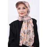 Nowa Scarf Şapkalı Desenli Şal Kozalak