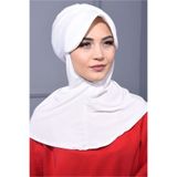 Nowa Scarf Spor Şapka Scarf Havuz Da Kullanılmaya Uygun Ekru
