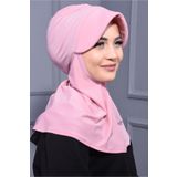 Nowa Scarf Spor Şapka Scarf Havuz Da Kullanılmaya Uygun Pudra Pembesi