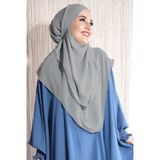 Nowa Scarf Sufle Khimar Orta Boy Tesettür Şal Taş Rengi