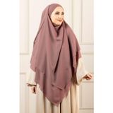 Nowa Scarf Sufle Khimar Peçeli Şifon Şal Menekşe