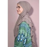 Nowa Scarf Tesettür Orta Boy Hazır Şifon Sufle Khimar Açık Vizon