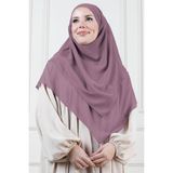 Nowa Scarf Tesettür Orta Boy Hazır Şifon Sufle Khimar Yeni Gül Kurusu