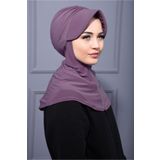 Nowa Scarf Tesettür Spor Şapka Scarf Havuz ve Denizde kullanıma uygun Koyu Gül Kurusu