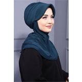 Nowa Scarf Tesettür Spor Şapka Scarf Havuz Ve Denizde Kullanıma Uygun Petrol Mavisi
