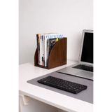 Nowella Home El Yapımı Kayın Kontra Masaüstü Dergilik & Kitaplık | Minimal Ofis Düzenleyici (20x20x10 cm) NWL-DG-2020-KY01