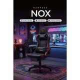 Nox Bel Ve Boyun Destekli Carbon Deri Siyah/kırmızı Oyuncu Koltuğu Kl-r43 Kırmızı - Siyah