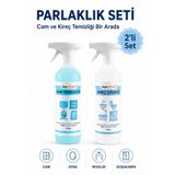 Nox Clean Parlaklık Seti 2’li 750 ml Cam Temizleyici + Kireç Çözücü Sprey