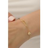 Nox Jewelry 925 Ayar Gümüş Uğur Böcekli Taşlı İsimli Bileklik