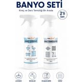 Noxclean Banyo Seti 2’li 750 ml Kireç Çözücü + Derz Temizleyici Sprey - 2 x 750 ml