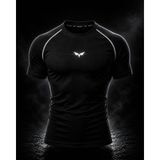 Noxra Compression Slim Fit Gym Tişört Spor Fitness Antrenman Tişörtü - 0 Siyah