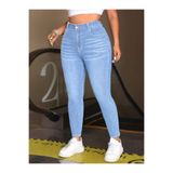 Noxter Kadın Denim Pantolon Büyük Beden Gök Mavi 44