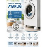 NOY Beyaz Eşya Altlığı Ayağı 4 Adet Çamaşır Bulaşık Makinası Yükseltici Titreşim Önleyici Ayaklık