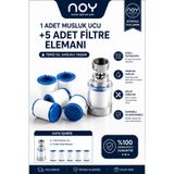 NOY Filtreli Duş Başlığı Su Arıtıcı ve Kireç Önleyici Musluk Başlığı