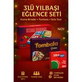 NOY Hediye Zeka Oyunları 3’lü Yılbaşı Oyun Seti Tombala + Kızma Birader + Solo Test