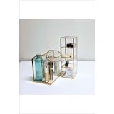NOYA Box & Terrarium Hawaii Serisi Yatay-dikey Pirinç Makyaj Organizer